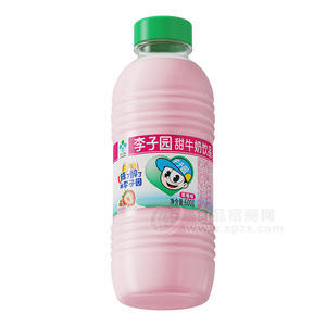 李子園甜牛奶飲品草莓味瓶裝招商600g