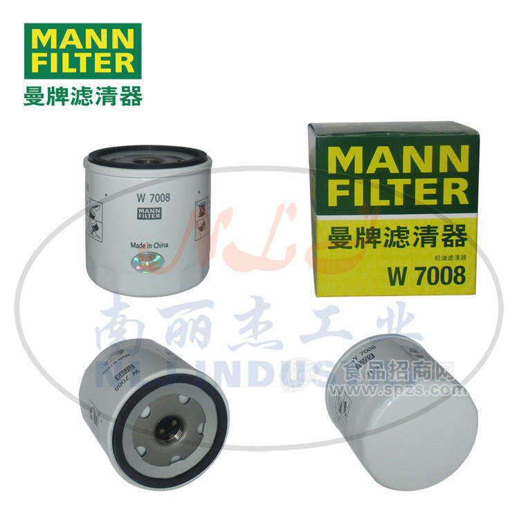 W7008油濾曼牌濾清器MANN-FILTER、機油濾芯