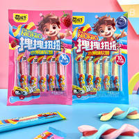 萌孩子拽拽扭扭水果味軟糖袋裝招商75g