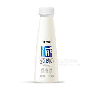 牧巴牧飯前原味酸奶飲品瓶裝招商380ml低糖酸奶飲品