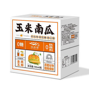 朔房斋玉米南瓜0糖0防腐剂谷物饮料招商1KG×6瓶