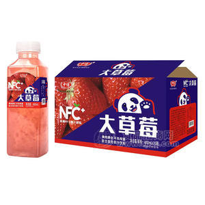 中博大草莓復(fù)合果肉果汁飲料箱裝招商482ml×15瓶