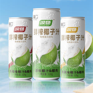 喚燃生榨椰子汁植物蛋白飲料椰汁罐裝廠家招商320g