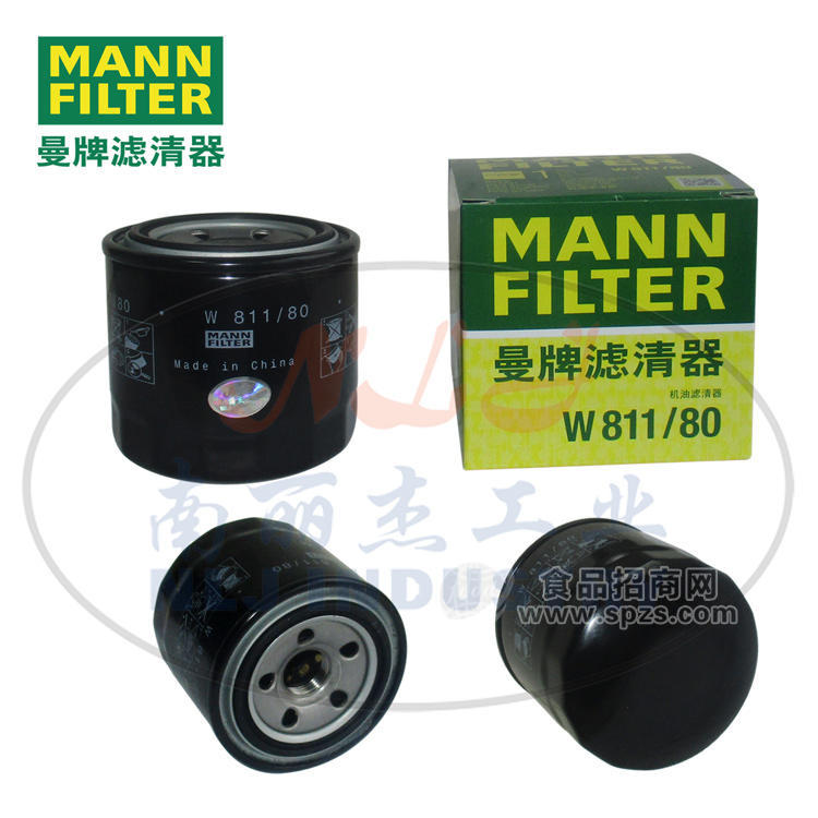 W811/80機油濾芯MANN-FILTER曼牌濾清器