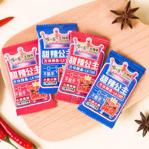 嘴巴香土辣条甜辣公主方块辣条调味面制品袋装招商散装称重