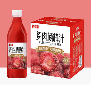 眾雪多肉楊梅汁復合果汁飲料1.08LX6瓶