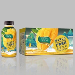 发财雨芒果煮奶添加大块椰果乳饮料500ml×15瓶