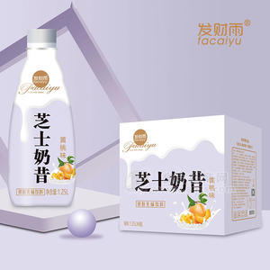 發(fā)財雨黃桃味芝士奶昔乳飲料箱裝招商1.25L×6瓶