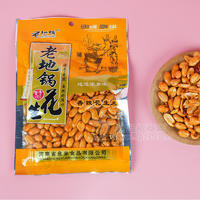 老地锅炒货香辣花生米不带壳袋装批发170g
