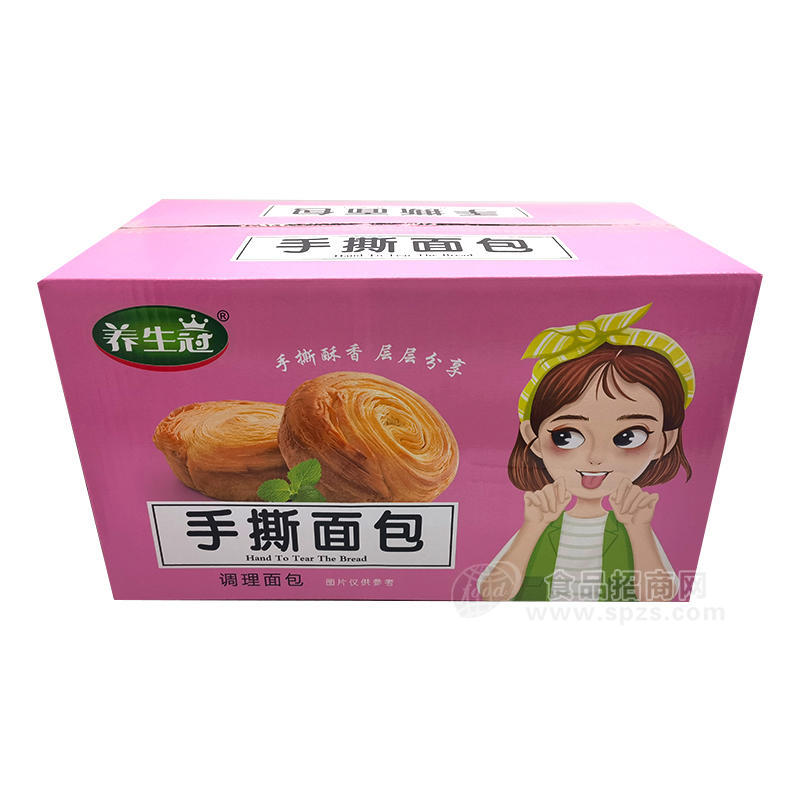 養(yǎng)生冠手撕面包調(diào)理面包烘焙食品招商