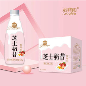 發(fā)財(cái)雨草莓味芝士奶昔乳飲料箱裝招商1.25L×6瓶