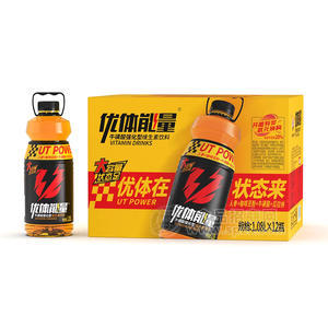 优体能量牛磺酸强化型维生素饮料1.08LX12瓶