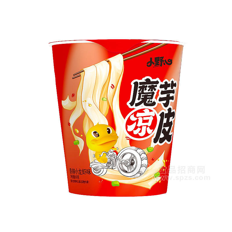 ·小野心小龙虾味凉皮速食桶装招商80克 