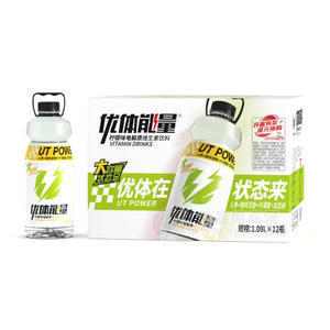 优体能量柠檬味电解质维生素饮料1.08LX12瓶