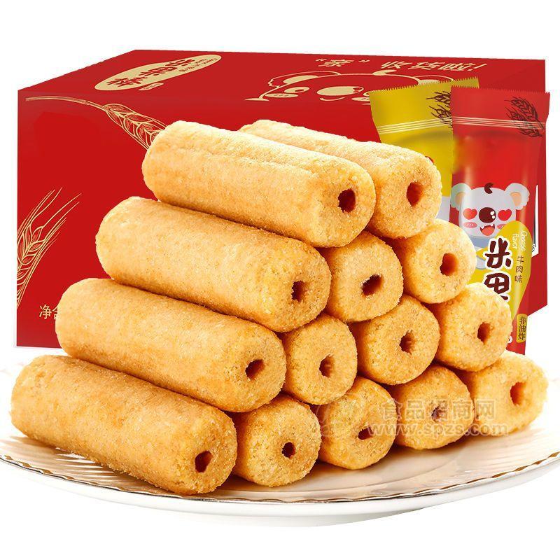 夹心米果卷能量棒咸蛋黄味糙米卷休闲零食