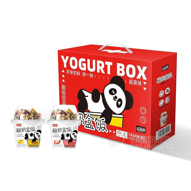 益和源水果谷物脆+酸奶饮品休闲食品180gx12杯