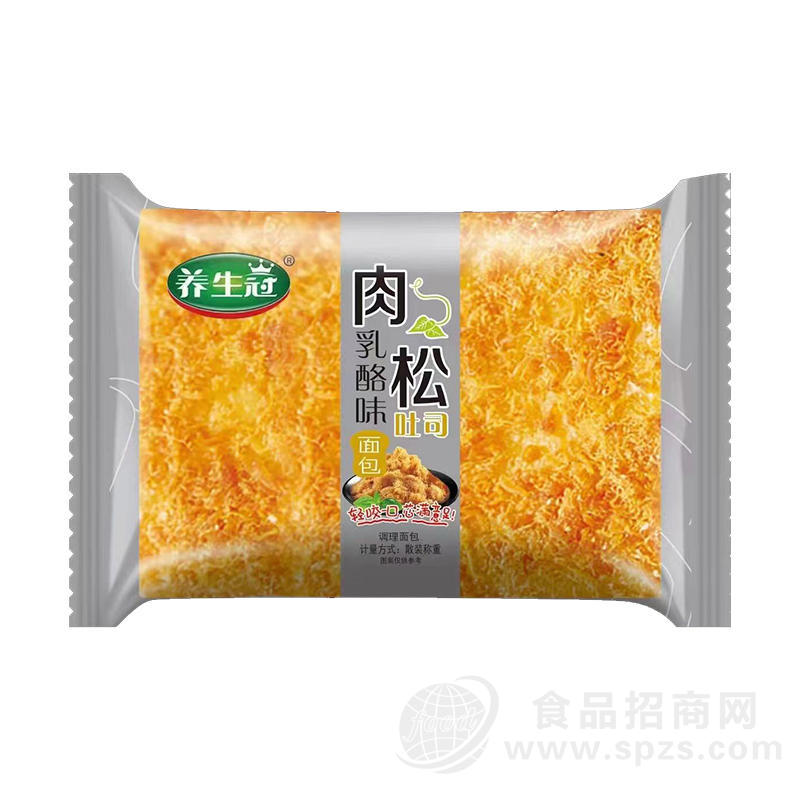 养生冠乳酪味肉松吐司面包调理面包散装称重