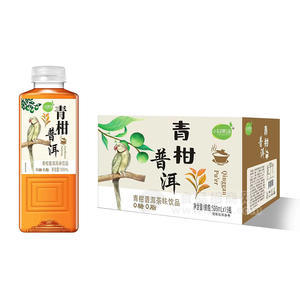 小輕果語青柑普洱茶味飲品箱裝招商500ml×15瓶