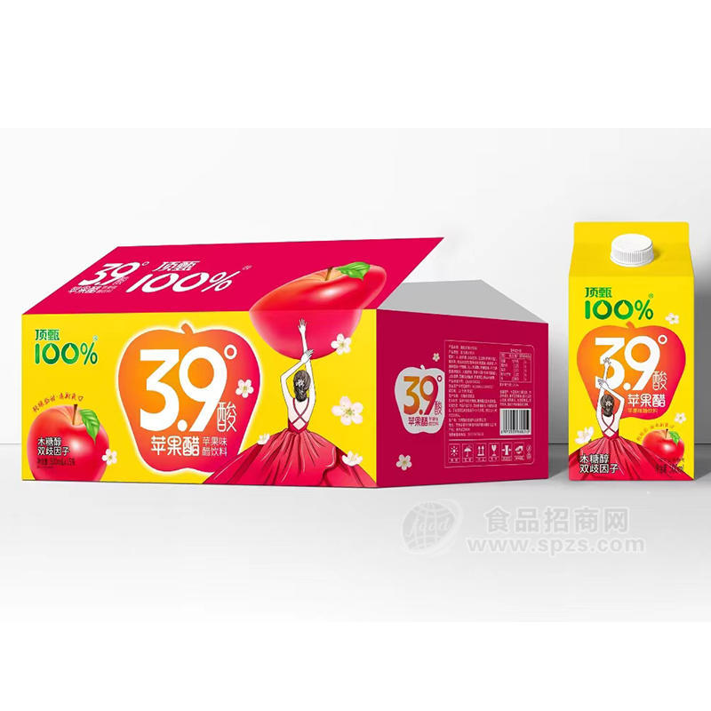 顶甄木糖醇苹果醋饮料批发招商500ml