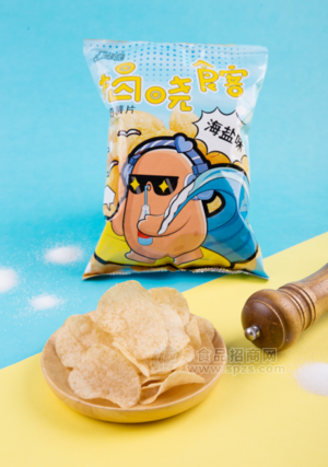 揭曉食客海鹽味薯片膨化食品