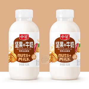 中星堅果牛奶無菌冷灌裝復(fù)合蛋白飲品410g