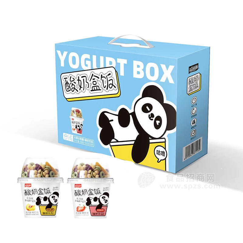 益和源酸奶盒饭水果谷物脆+酸奶饮品休闲食品180gx8杯