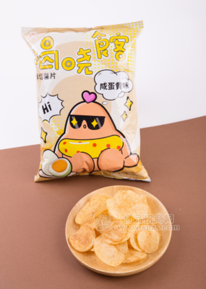 揭曉食客咸蛋黃味薯片膨化食品