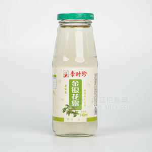 李時珍金銀花露原味型植物草本飲料瓶裝招商340ml