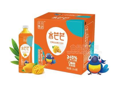 水芒芒 芒果汁复合果汁饮料大瓶装1.5L*6瓶