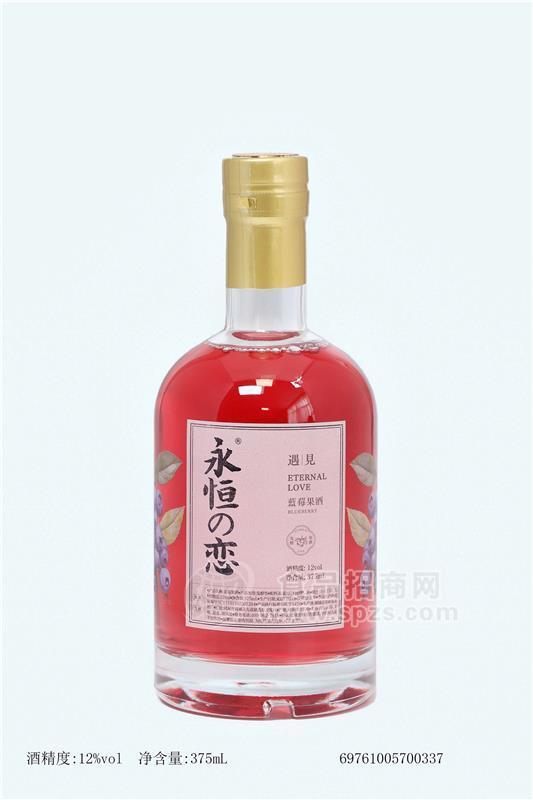 永恒の恋遇见系列蓝莓果酒瓶装375ml