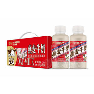 紅雙喜燕麥牛奶復合蛋白飲料箱裝招商245g×12瓶