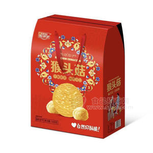 趣啵啵猴头菇酥性饼干单提纸盒招商1008g
