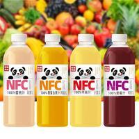 熊貓舞迪NFC100%果汁汁瓶裝招商1L