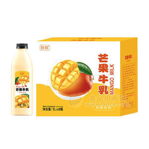 銓順芒果牛乳風(fēng)味飲料箱裝招商1L×8瓶