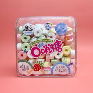 启巧口哨糖压片糖果盒装招商220g