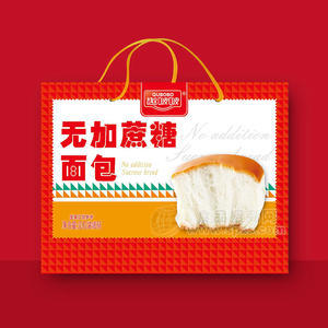 趣啵啵无蔗糖面包单提纸盒招商