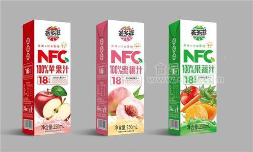 薈多滋18果蔬100%NFC果汁飲料盒裝招商250ml