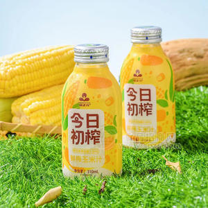 今日初榨鲜榨玉米汁瓶装招商310ml
