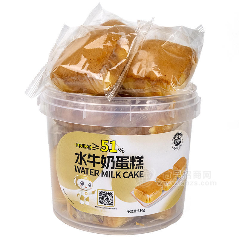 古田森水牛奶蛋糕休閑零食桶裝招商330g