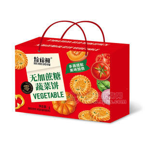 焙倍鲜无蔗糖蔬菜饼单提纸盒装招商