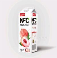 小樣時光NFC100水蜜桃汁屋頂盒裝招商1L