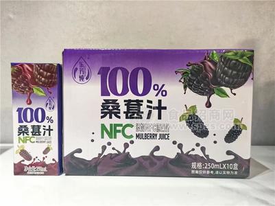 東芳純100%NFC桑葚汁箱裝招商250ml×10盒