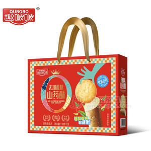 趣啵啵无蔗糖山药酥烘烤类糕点单提纸盒装招商1008g