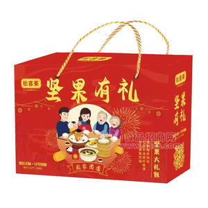 松喜果坚果有礼坚果大礼包礼盒装招商