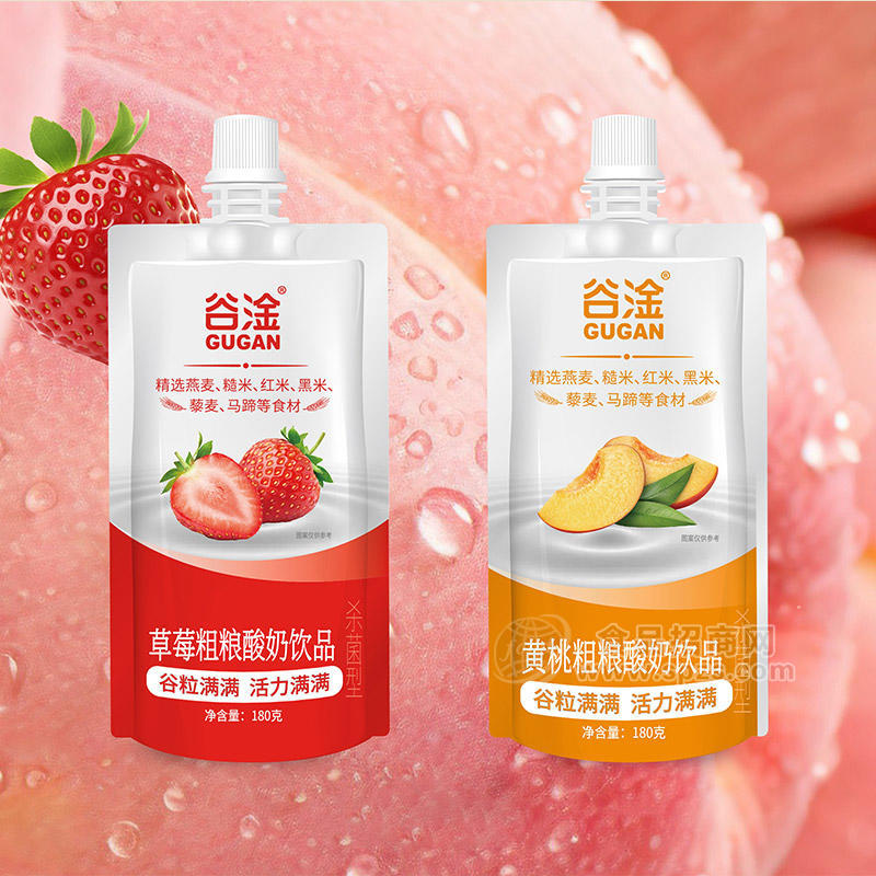 谷淦粗粮酸奶饮品混合口味袋装招商180g