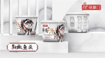 筷掌门剁椒鱼头拌面非油炸面188g含汤碗