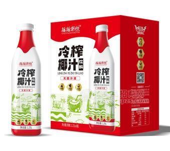 摇摇潮饮冷榨椰汁饮料箱装招商1.25L×6瓶