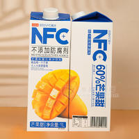 发财雨NFC芒果味复合果汁饮料屋顶盒装招商1L