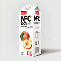 小樣時光NFC100%水蜜桃汁屋頂盒裝招商1L