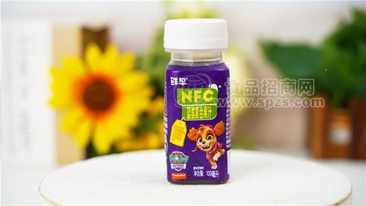 鲜早汪汪队系列NFC果汁蓝莓汁苹果汁
